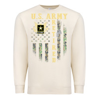 Sandshell US ARMY Retired  Distressed American Flag Patriotic Premium Sweatshirt - longCreatives