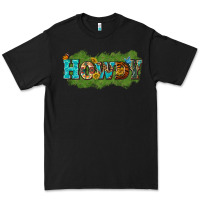Black Western Howdy Premium Tee - texasbilliewilder