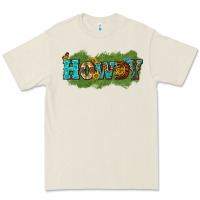 Bone Western Howdy Premium Tee - texasbilliewilder