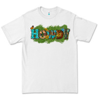White Western Howdy Premium Tee - texasbilliewilder