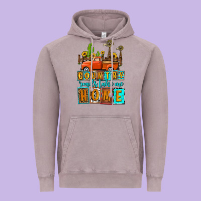 Country Roads Take Me Home Olivia Vintage Hoodie Designed By Oliviacreatesart