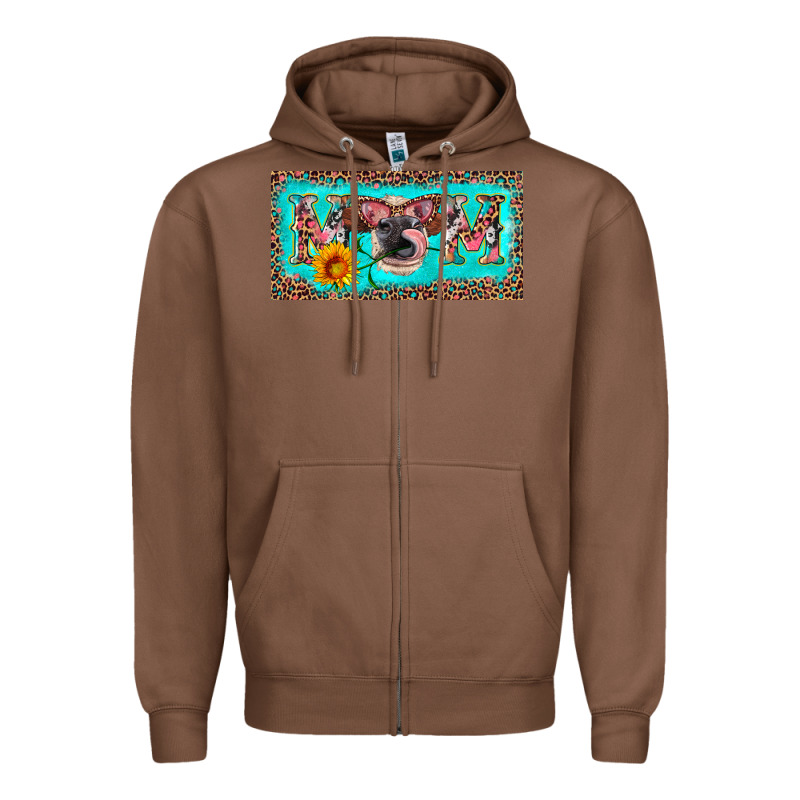 Mom Heifer License Plate Zipper Hoodie by Artiststas | Teevron
