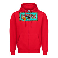 Red mom heifer license plate Zipper Hoodie - Artiststas