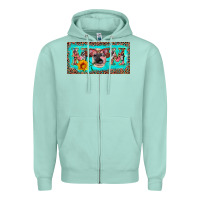 Seafoam mom heifer license plate Zipper Hoodie - Artiststas