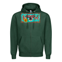 Sports Green mom heifer license plate Zipper Hoodie - Artiststas