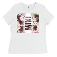 White mother’s day mini flowers tumbler tbs Ladies Tee - TumblerDesignByShophia