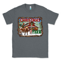 Charcoal Heather Christmas On The Farm Classic Tee - RanaPortraitStore
