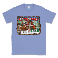 Colony Blue Christmas On The Farm Classic Tee - RanaPortraitStore