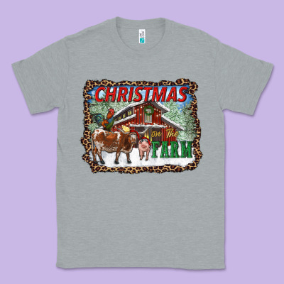 Christmas On The Farm Classic Tee Designed By Ranaportraitstore