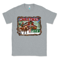 Heather Grey Christmas On The Farm Classic Tee - RanaPortraitStore