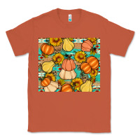 Copper pumpkin sunflowers leaves Classic Tee - Artiststas