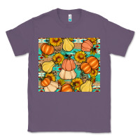 Lavender pumpkin sunflowers leaves Classic Tee - Artiststas