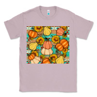 Lilac pumpkin sunflowers leaves Classic Tee - Artiststas