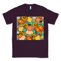 Plum pumpkin sunflowers leaves Classic Tee - Artiststas