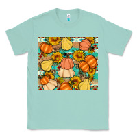 Seafoam pumpkin sunflowers leaves Classic Tee - Artiststas