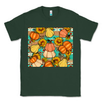 Sports Green pumpkin sunflowers leaves Classic Tee - Artiststas