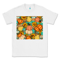 White pumpkin sunflowers leaves Classic Tee - Artiststas