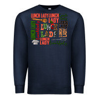 Navy lunch lady Premium Sweatshirt - AdoDesignShop