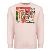 Pale Pink lunch lady Premium Sweatshirt - AdoDesignShop