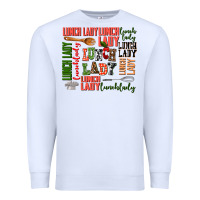 White lunch lady Premium Sweatshirt - AdoDesignShop