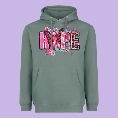 Hope With Butterfly's Heavyweight Hoodie Designed By Adodesignshop