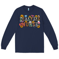 Navy dialysis nurse Long Sleeve Tee - OliviaCreatesArt
