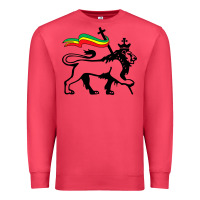 Cardinal Rasta Lion of Judah Rastafarian Reggae Lion and Christian Premium Sweatshirt - longCreatives