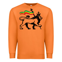 Carrot Rasta Lion of Judah Rastafarian Reggae Lion and Christian Premium Sweatshirt - longCreatives