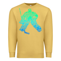 Antique Gold Ice Hockey Goalie Hockey Player Youth Men Kids Boys Premium Sweatshirt - longCreatives