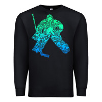 Black Ice Hockey Goalie Hockey Player Youth Men Kids Boys Premium Sweatshirt - longCreatives