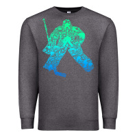 Charcoal Heather Ice Hockey Goalie Hockey Player Youth Men Kids Boys Premium Sweatshirt - longCreatives
