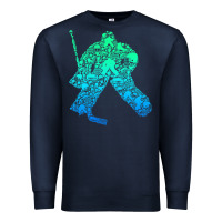 Navy Ice Hockey Goalie Hockey Player Youth Men Kids Boys Premium Sweatshirt - longCreatives