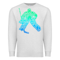 Oatmeal Heather Ice Hockey Goalie Hockey Player Youth Men Kids Boys Premium Sweatshirt - longCreatives