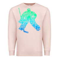 Pale Pink Ice Hockey Goalie Hockey Player Youth Men Kids Boys Premium Sweatshirt - longCreatives