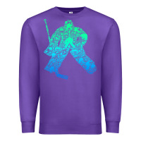 Purple Ice Hockey Goalie Hockey Player Youth Men Kids Boys Premium Sweatshirt - longCreatives