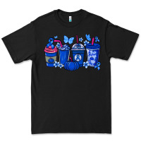 Black Colon Cancer coffee cups blue ribbon Premium Tee - NancyCooperArtShop