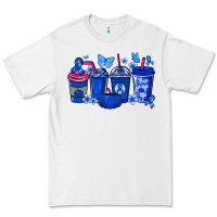White Colon Cancer coffee cups blue ribbon Premium Tee - NancyCooperArtShop