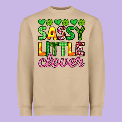 Sassy Little Clover St Patrick S Day Heavyweight Sweatshirt Designed By Artiststas