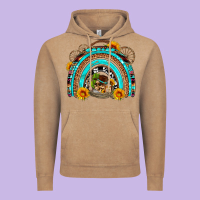 Easter Rainbow Olivia Vintage Hoodie Designed By Oliviacreatesart