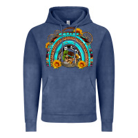 Vintage Denim easter rainbow olivia Vintage Hoodie - OliviaCreatesArt