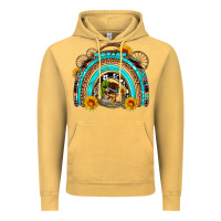 Vintage Mustard easter rainbow olivia Vintage Hoodie - OliviaCreatesArt