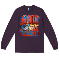 Plum God Bless America Long Sleeve Tee - Jasminsmagicworld