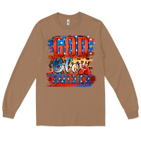 Toasted Coconut God Bless America Long Sleeve Tee - Jasminsmagicworld