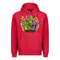 Cardinal Merry Rexmas Premium Hoodie - CowhideDigitalArt
