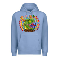 Colony Blue Merry Rexmas Premium Hoodie - CowhideDigitalArt