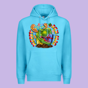 Merry Rexmas Premium Hoodie Designed By Cowhidedigitalart