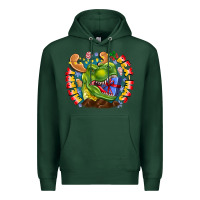 Sports Green Merry Rexmas Premium Hoodie - CowhideDigitalArt