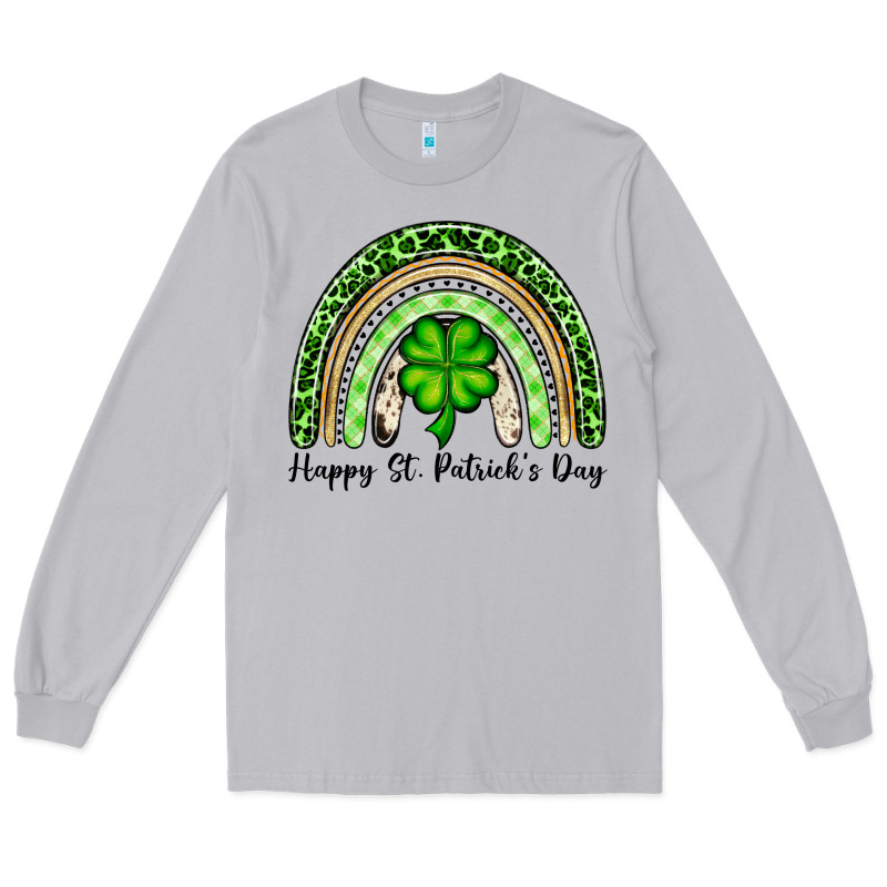 Happy St. Patrick's Day Rainbow Long Sleeve Tee by OliviaCreatesArt | Teevron