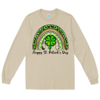 Mushroom Happy St. Patrick's Day rainbow Long Sleeve Tee - OliviaCreatesArt