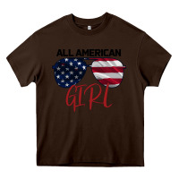 Chocolate Brown All American Girl Heavy Core Tee - Bettercallsaul